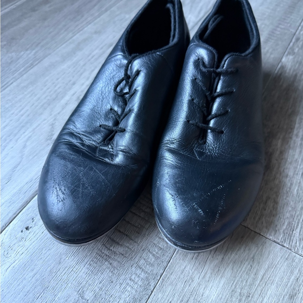 Bloch Black Leather Lace-Up Jazz Shoes